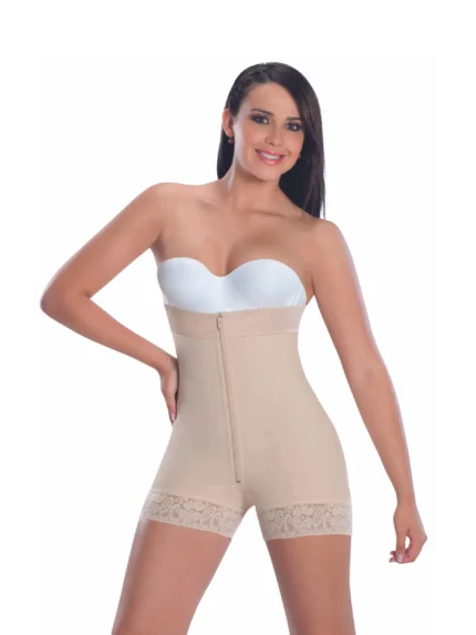 Faja corta strapless con cierre frontal | 9636